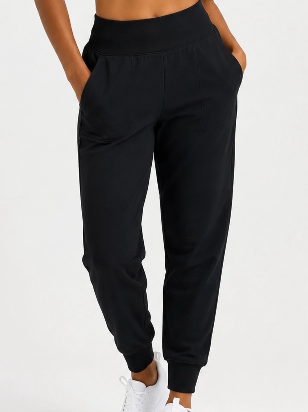 Athleta Black Venice High Rise Jogger Pants Size Medium Lounge Commuter